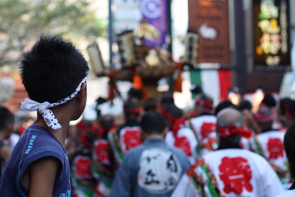 Boy and Mikoshi